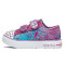 斯凯奇（SKECHERS）童鞋低帮可爱帆布鞋时尚闪钻印花魔术贴休闲鞋10728N 5（37码） 10728N-DMLT（童）