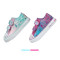 斯凯奇（SKECHERS）童鞋低帮可爱帆布鞋时尚闪钻印花魔术贴休闲鞋10728N 5（37码） 10728N-DMLT（童）