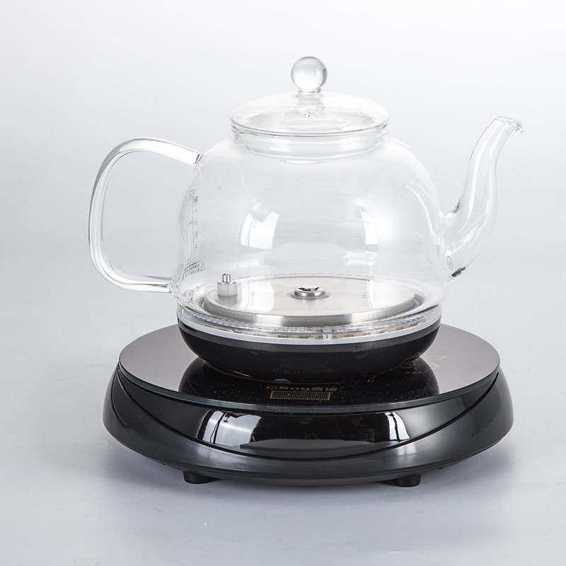 喜凌电动烧水壶自动上水泡茶专用水壶套装电热全自动断电茶台家用_1 K08无按键升级版泉涌雅致壶款（黑色）