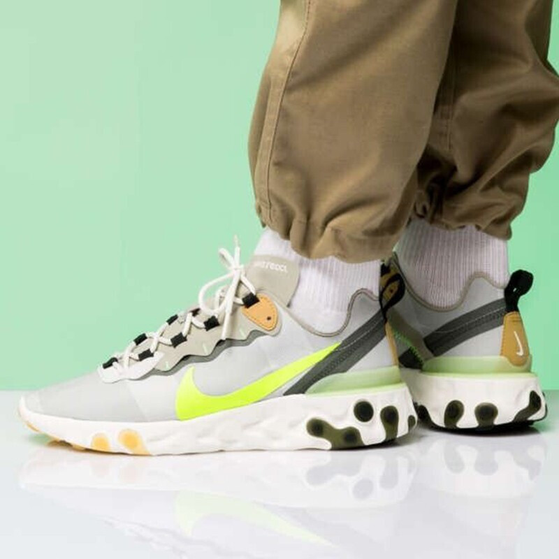 NIKE(耐克)REACTELEMENT55夏季男子MORDENCOMFORTBQ6 BQ6166-009 41