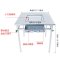 【优先发货】户外不锈钢烧烤桌自助烤肉小豆腐商烤架木炭碳架子摆摊家用烧烤炉 加厚加粗65*65