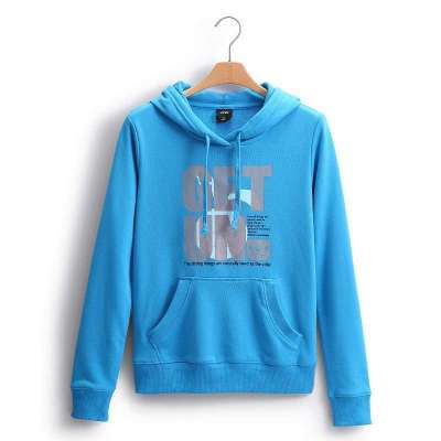 vancl凡客诚品 印花连帽套头卫衣 童年兔(女款) 果蓝色 l