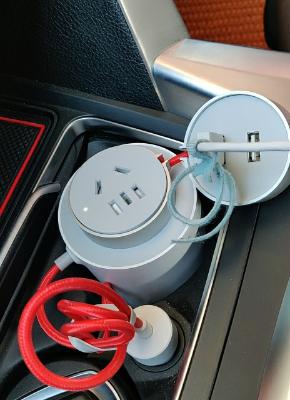 小米(MI) 米家车载逆变器 直流变交流 双USB充电孔 车载充电 车用电源转换器 车充杯CZNBQ-1QM晒单图