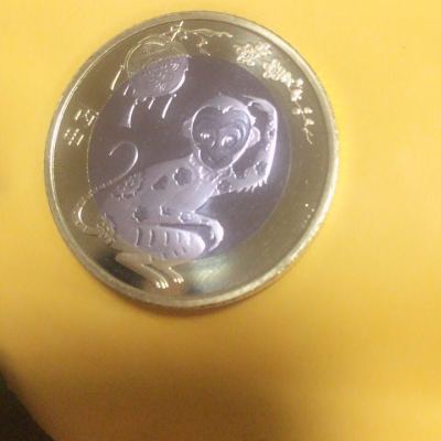 泉美 第二轮生肖纪念币 生肖贺岁币 10元流通纪念币 2016年猴年纪念币 单枚晒单图