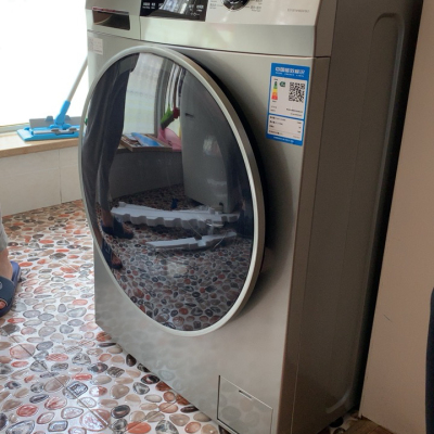 Haier/海尔洗衣机 10公斤 直驱变频 蒸汽除螨 洗烘一体烘干 空气洗 滚筒洗衣机EG10014HBD979U1晒单图