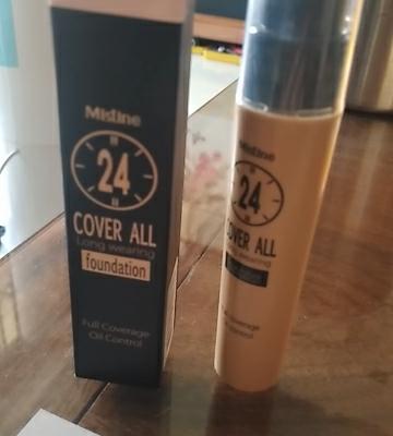 Mistine/蜜丝婷24小时粉底液遮瑕防晒SPF15保湿持久控油奶油肌 F2自然色 25g晒单图