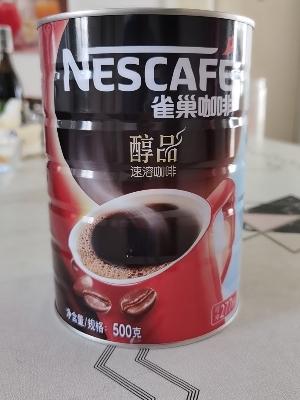 雀巢黑咖啡醇品咖啡粉速溶黑咖啡铁罐装500g可冲277杯2罐送陶瓷杯晒单图