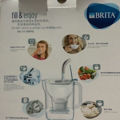 碧然德(BRITA)过滤净水器 家用滤水壶 净水壶 光汐系列3.5L蓝色一壶4芯装晒单图