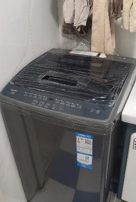 海尔(Haier)9KG全自动波轮洗衣机直驱变频一级能效租房宿舍家用大容量智能预约桶自洁除螨洗晒单图