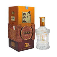 42度白云边15年陈酿酒500ml浓酱兼香型礼盒装白酒