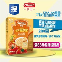 亨氏金装智多多DHA+AA番茄配方营养米粉200g