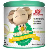 方广 孕婴童饼干 婴儿辅食 宝宝手指饼干3合1(番茄胡萝卜味+螺旋藻味+钙铁锌)180G/罐装
