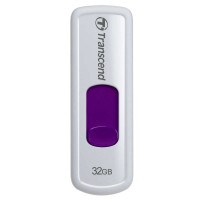创见优盘无盖伸缩系列（JF530）32G 炫白 U盘 USB 2.0