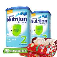 Nutrilon诺贝能较大婴儿配方奶粉圣诞狂欢装(2听2段奶粉+珊瑚绒毯）