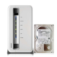 威联通（QNAP） TS-212P NAS两盘位网络存储 含3T 日立 NAS专用盘