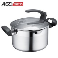 ASD爱仕达24cm304不锈钢复底炖锅LG1724