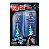 清扬男士活力运动薄荷型去屑洗发露400ml+160ml