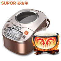 苏泊尔（SUPOR）CFXB40FC28-75 全景天窗 智能球釜 4L/4升 电饭煲 咖啡色