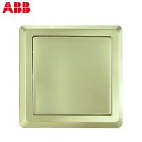 ABB开关面板86型墙壁开关德逸珍珠金色面板一开单控开关AE101-PG