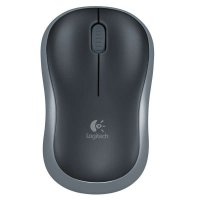 罗技(Logitech)M186无线光学鼠标USB台式机笔记本家用游戏办公通用 灰色 灰色（910-004131）