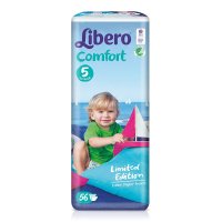 丽贝乐（Libero） 婴儿纸尿裤 5号大包装L56 10-14KG （瑞典原装进口）