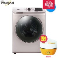 惠而浦（Whirlpool）8.5公斤全自动变频滚筒洗衣机WG-F85831BK（惠金色）