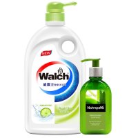 威露士健康沐浴露清新青柠1L＋十八本草洗手液芦荟150ml