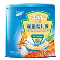 Heinz亨氏金装健儿优强化铁锌钙三文鱼配方营养米粉450g