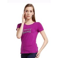 A14204W32110AJ53 Armani Jeans夏季女性深粉色字母圆领短袖T恤 深粉色 40码