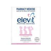 澳洲Elevit爱乐维 女士 复合维生素 叶酸100粒 1盒装 片剂 备孕怀孕孕期哺乳期营养素 澳大利亚进口