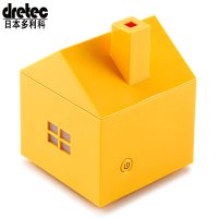 日本多利科（dretec）超声波静音加湿器迷你型 精油香薰机 香薰灯 家用办公室空气加湿器DF-704OR 黄色