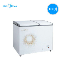 美的（Midea）冷柜卧式 双温双室 冷冻冷藏柜 家用商用冰柜BCD-160DKMA