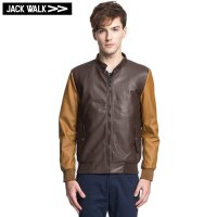 PU撞色茄克 JACKWALK C0143060深咖 深咖 XXL