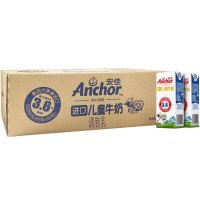 安佳（Anchor）儿童牛奶190ml*27盒家庭环保装 新西兰进口 牛奶 （新老包装交替发货）