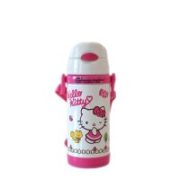 HelloKitty 凯蒂猫 悦趣儿童吸管杯不锈钢 白色350ML