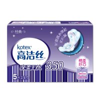 高洁丝（Kotex）经典系列纤巧棉柔护翼卫生巾夜用350mm5片