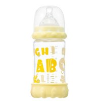 日康弹性护体玻璃奶瓶（240ml) RK-3101