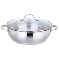 美厨（maxcook）304不锈钢火锅 MJY-28镜月系列28CM复底