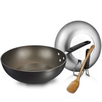 爱仕达/ASD 30cm炒锅 火龙眼新不粘少油烟炒菜锅 高拱可立盖 电磁炉通用炒锅 NJ8330E