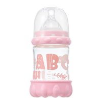 日康弹性护体玻璃奶瓶(140ml) RK-3102