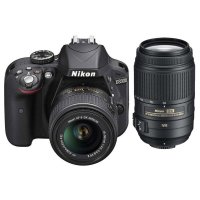 尼康(Nikon) 单反相机 D3300机身 （18-55+55-300）双镜头套机