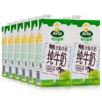 Arla爱氏晨曦 有机全脂牛奶1L*12整箱 德国进口