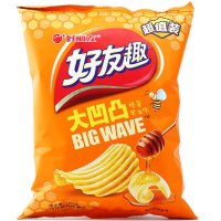 好丽友好友趣大凹凸蜂蜜黄油味薯片125g