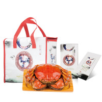 【苏宁自营】蟹灵阁 阳澄湖大闸蟹公螃蟹4.1-4.5两 母蟹2.8-3.2两 4对装