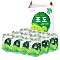 九日牌加糖葡萄果肉饮料238ml*12瓶 韩国进口葡萄果汁饮料