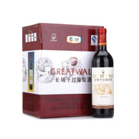 长城（GreatWall ) 红酒 华夏葡园清新干红葡萄酒 整箱装 750ml*6瓶