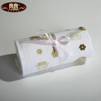 良良 LLH07-1 婴儿口水巾 生态竹纺童巾 宝宝口水巾 婴儿毛巾 26*50cm 咖色LLH07-1C