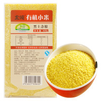 【苏宁超市】北纯 有机黑土杂粮 小米 400g/袋 米面粮油 杂粮 五谷杂粮 粗粮 小米粥（真空包装）