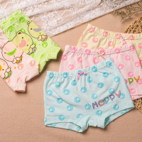 【苏宁自营】情思魅宝宝内裤女平角中大童儿童短裤三条装 女童6674 XL码建议身高110-130