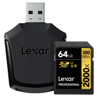 雷克沙（Lexar）SD卡 64GB 2000X（LSD64GCRBAS2000R）